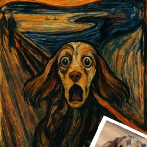 the scream pet portrait